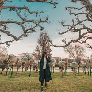 Pendelton -100% Virgin Wool Coat -Green/Blue/Black